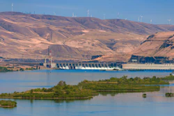 The John Day Dam on the Columbia River near Rufus, Ore.