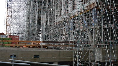 Construction site in Amsterdam, Oct. 2006.