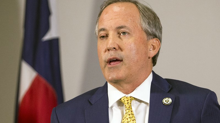 Texas Attorney General Ken Paxton at a news conference in Austin, May 1, 2018.