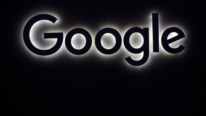 This Friday, June 16, 2017, file photo shows the Google logo at a gadgets show in Paris.