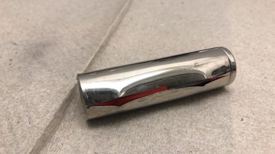 A lithium-ion electric car battery that cracked after industry-standard fast-charging.