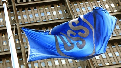 A U.S. Steel Corp. flag in front of the company's headquarters in Pittsburgh, April 29, 2008.
