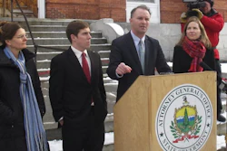 Vermont Attorney General T.J. Donovan during a news conference in St. Albans, Vt., Jan. 2, 2020.