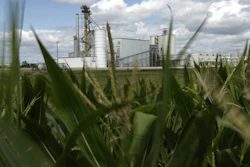 An ethanol plant next to a cornfield near Nevada, Iowa, July 20, 2013.
