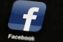 Facebook logo on an iPad in Philadelphia, May 16, 2012.