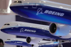 Models of Boeing passenger airliners displayed during Airshow China in Zhuhai city, Nov. 6, 2018.