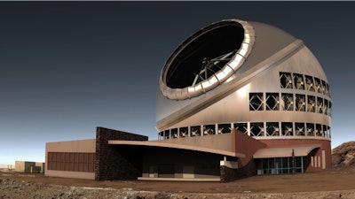Undated file illustration of the proposed giant telescope on Mauna Kea on Hawaii's Big Island.