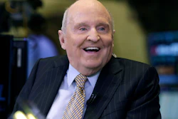 Former Chairman and CEO of General Electric Jack Welch appears on CNBC on the floor of the New York Stock Exchange, Oct. 22, 2013.