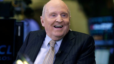 Former Chairman and CEO of General Electric Jack Welch appears on CNBC on the floor of the New York Stock Exchange, Oct. 22, 2013.