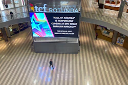 The Mall of America is largely empty after announcing it is closing temporarily because of the coronavirus outbreak, March 17, 2020, Bloomington, Minn.