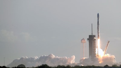 Falcon 9 rocket lifts off from Kennedy Space Center, Cape Canaveral, Fla., March 18, 2020.
