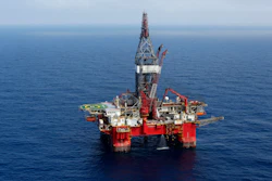 The Centenario deep-water drilling platform off the coast of Veracruz, Mexico, Nov. 22, 2013.