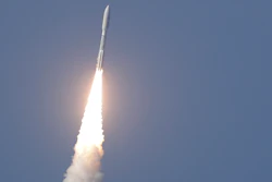 A United Launch Alliance Atlas V rocket lifts off from Cape Canaveral Air Force Station, March 26, 2020.