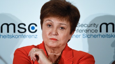 Kristalina Georgieva, managing director of the International Monetary Fund, at the Munich Security Conference, Feb. 14, 2020.