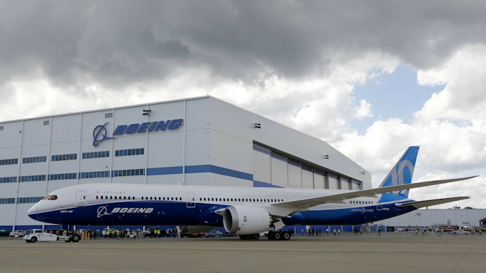 A Boeing 787-10 Dreamliner in North Charleston, S.C., March 31, 2017.