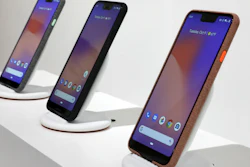Google’s Pixel 3 displayed in New York, Oct. 9, 2018.