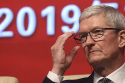 Apple CEO Tim Cook at the Economic Summit for the China Development Forum, Beijing, March 23, 2019.