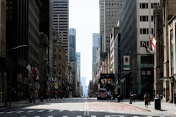 A sparsely occupied Fifth Avenue in New York, March 18, 2020.