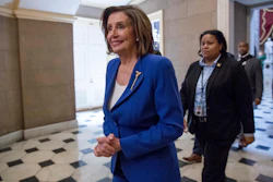 House Speaker Nancy Pelosi walks to her office on Capitol Hill, March 27, 2020.