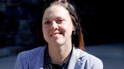 Nurse anesthetist Jessica Poole at her home in Greensburg, Pa., April 2, 2020.