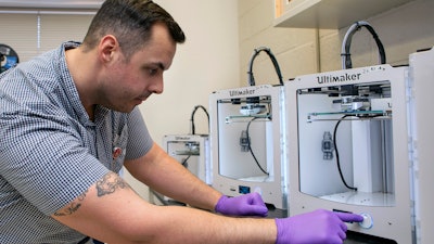 Masks being made in a LifeBridge facility in Baltimore.