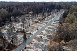 Homes leveled by the Camp Fire line in Paradise, Calif., Dec. 3, 2018.