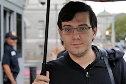 Former pharmaceutical company CEO Martin Shkreli arrives at federal court in New York, Aug. 4, 2017.