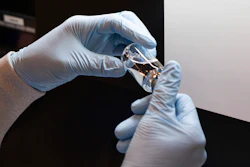 A vial of investigational drug remdesivir at a Gilead facility, March 2020.