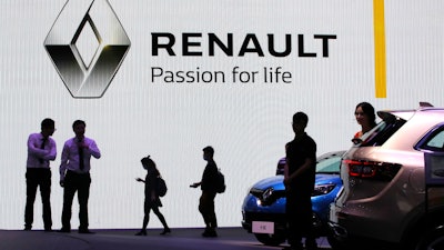 Renault stand at the Auto Shanghai show, April 20, 2017.