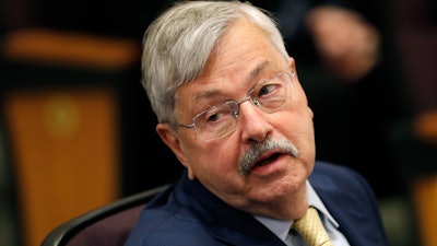 U.S. Ambassador to China Terry Branstad at an event in Johnston, Iowa, March 4, 2019.