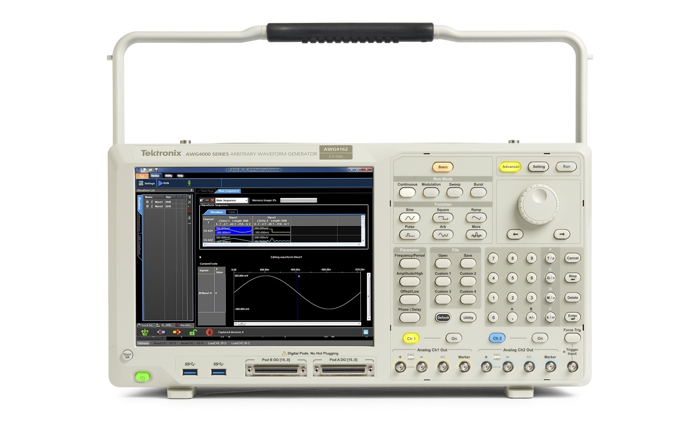 Tektronix claims that the AWG4000 Series is the industry&rsquo;s first 3-in-1 arbitrary waveform generator.