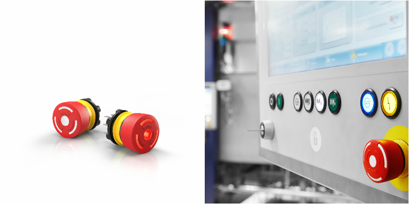 Functional and customizable Series 84 E-Stops from EAO.
