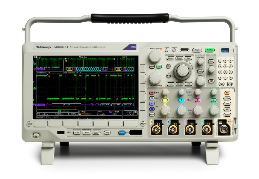 Tektronix has introduced a CAN FD protocol trigger, decode, and search solution for its MDO3000 and MDO4000C Series of mixed domain oscilloscopes,