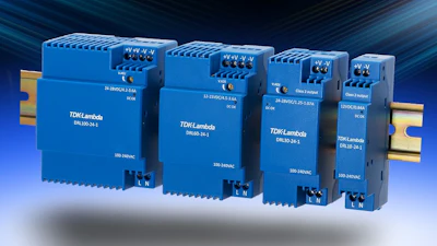 The DRL AC-DC DIN Rail mount power supplies from TDK-Lambda.