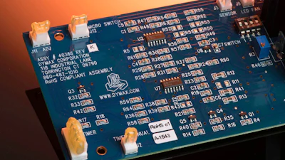 SpeedMask 9-7001 is a light-curable maskant from Dymax designed for protecting connectors and board-level areas.