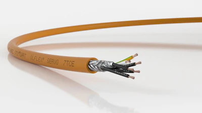 The ÖLFLEX SERVO 7TCE is a highly flexible, oil-resistant servo cable from Lapp Group.
