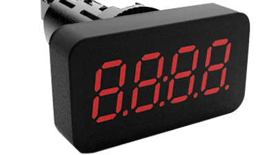 The OM 335UQC is a 4-digit universal meter from Bristol Instruments with measurement modes including counter, timer, frequency meter, and clock.