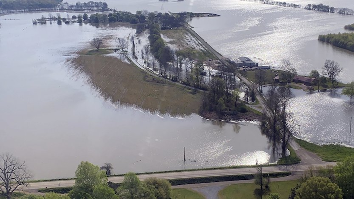 Flooding in Warren County, Miss., April 3, 2019.