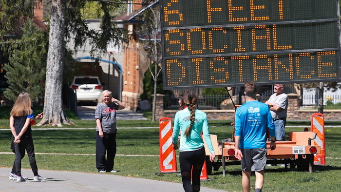 Liberty Park in Salt Lake City, April 21, 2020.