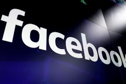Facebook logo on screens at the Nasdaq MarketSite in New York's Times Square, March 29, 2018.