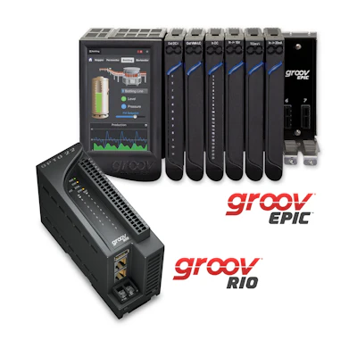 Figure 3: Opto 22’s groov EPIC and groov RIO (remote I/O) provide control with secure connectivity for high-volume, large-scale industrial networks.