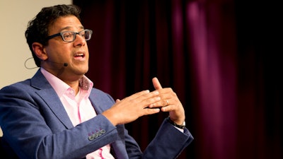 Doctor and author Atul Gawande discusses the state of public health at a JFK Jr. Forum at Harvard University, March 2018.