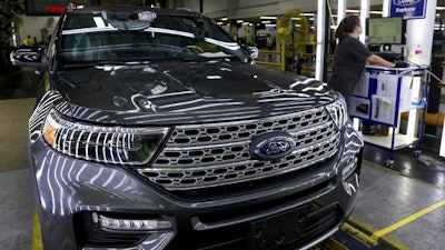 The Ford Explorer line at Ford's Chicago Assembly Plant, June 24, 2019.