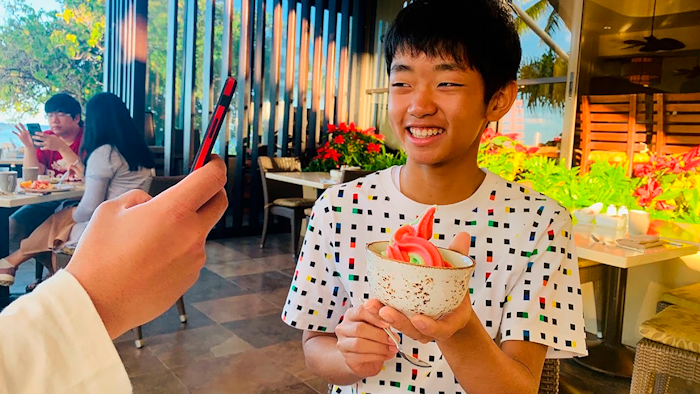 Syu Kato poses for a photo in Hawaii, Dec. 20, 2018.