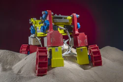 The Mini Rover, built with multifunctional appendages able to spin wheels that can also be 'wiggled' and lifted.
