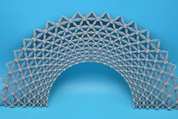 This structured lattice-type material protects against both types of energy waves -- longitudinal and sheer -- that can travel through the ground.