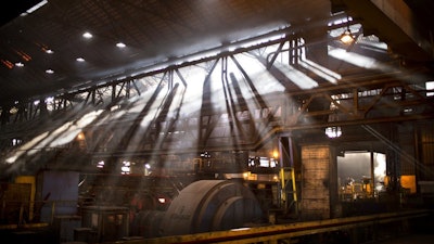 Steel factory in Hayange, France, April 7, 2017.