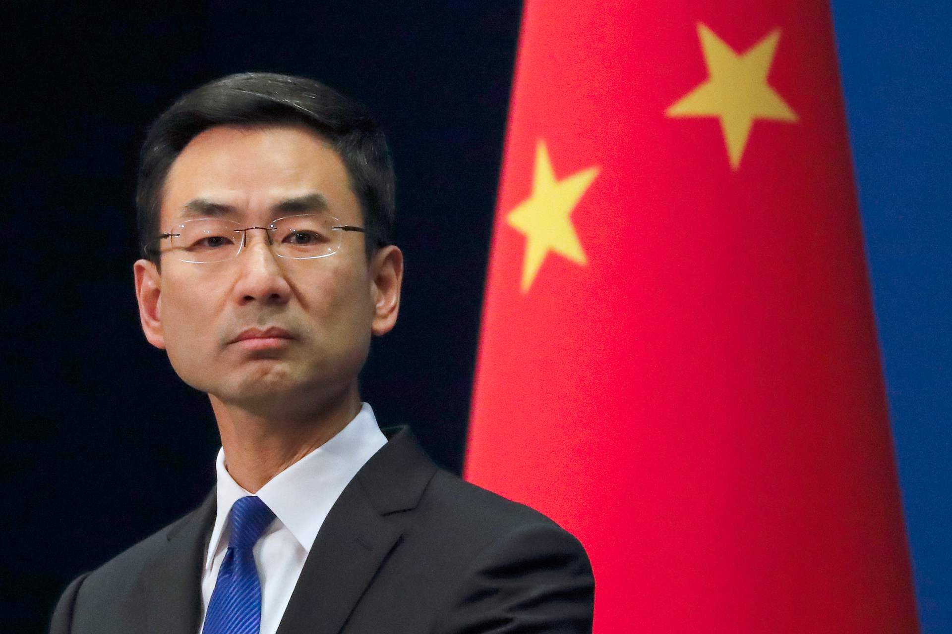 Chinese Foreign Ministry spokesman Geng Shuang.