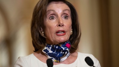 House Speaker Nancy Pelosi, D-Calif., speaks on Capitol Hill, May 12, 2020.