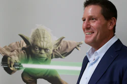 Disney chief strategy officer Kevin Mayer visits the company's 'accelerator' space in Glendale, Calif., July 13, 2015.